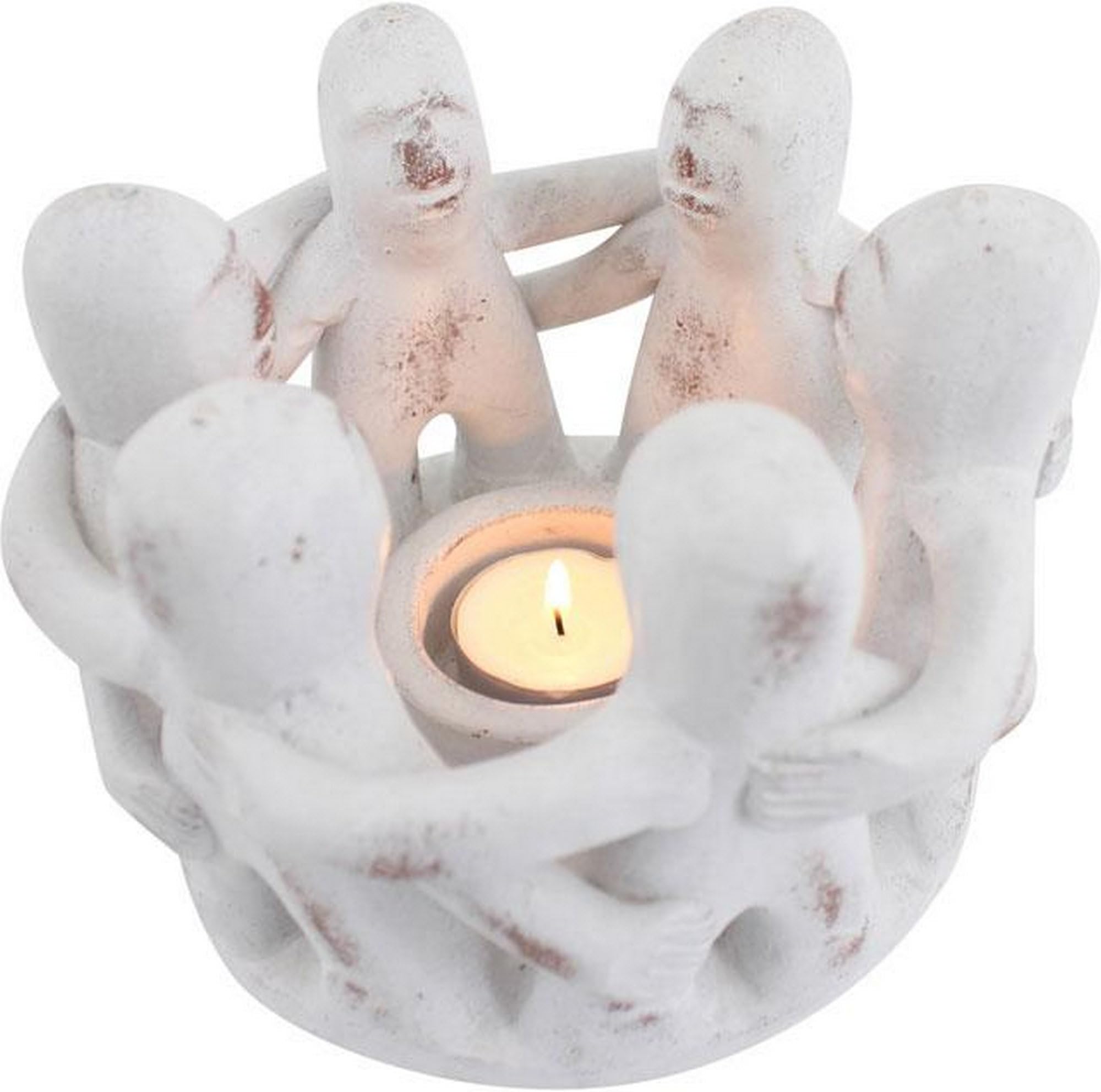 Something Different CH_11735 Candle Holder | Circle Of Friends | 1pc. 1134g, White