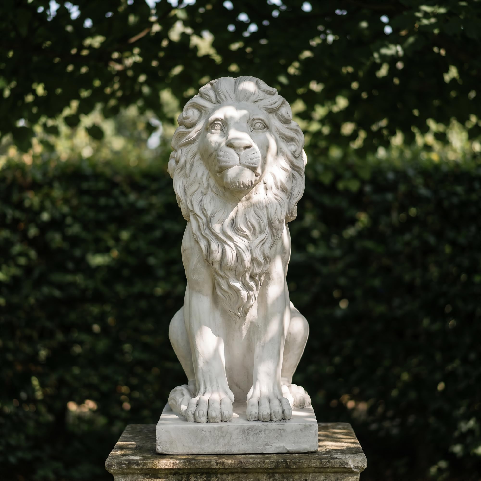 Statua Leone Bianco D515A02