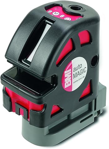 BMI 654 KLP5SP Kreuzlinienlaser/5 Işın lazer Automagic | + manyetik duvar askısı, Zieltafel, piller, çanta | Selbstnivellierend, LOT fonksiyonu | Laserklasse 2, Ölçüler: 11,5 x 11 x 7,5 mm