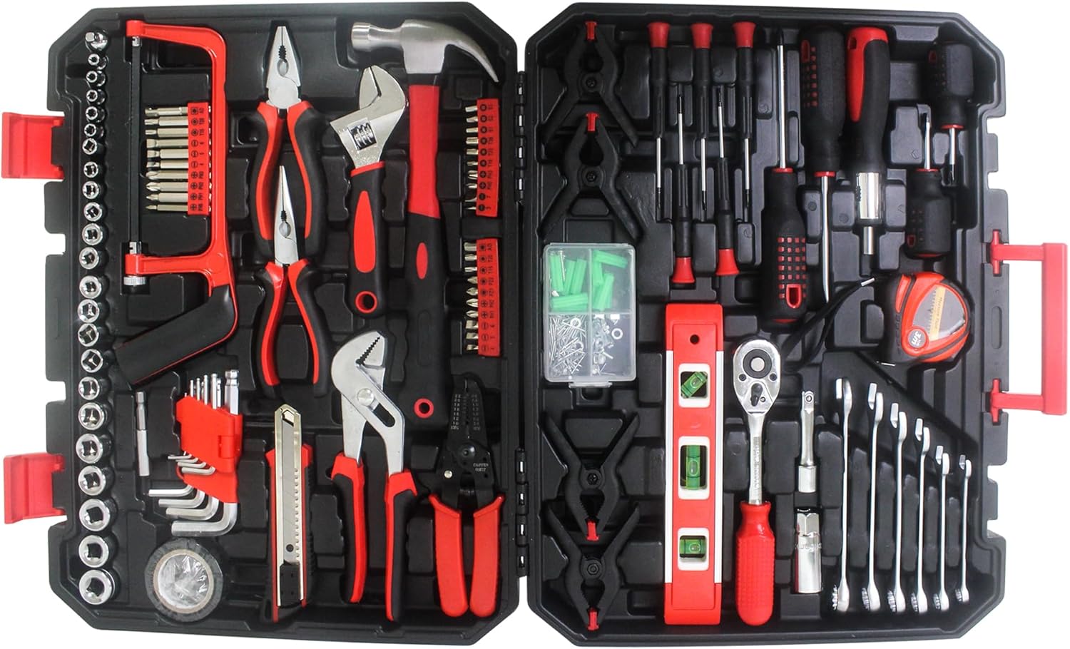 Kit de Herramientas Runboll 238 Piezas con Caja con Candado Negro