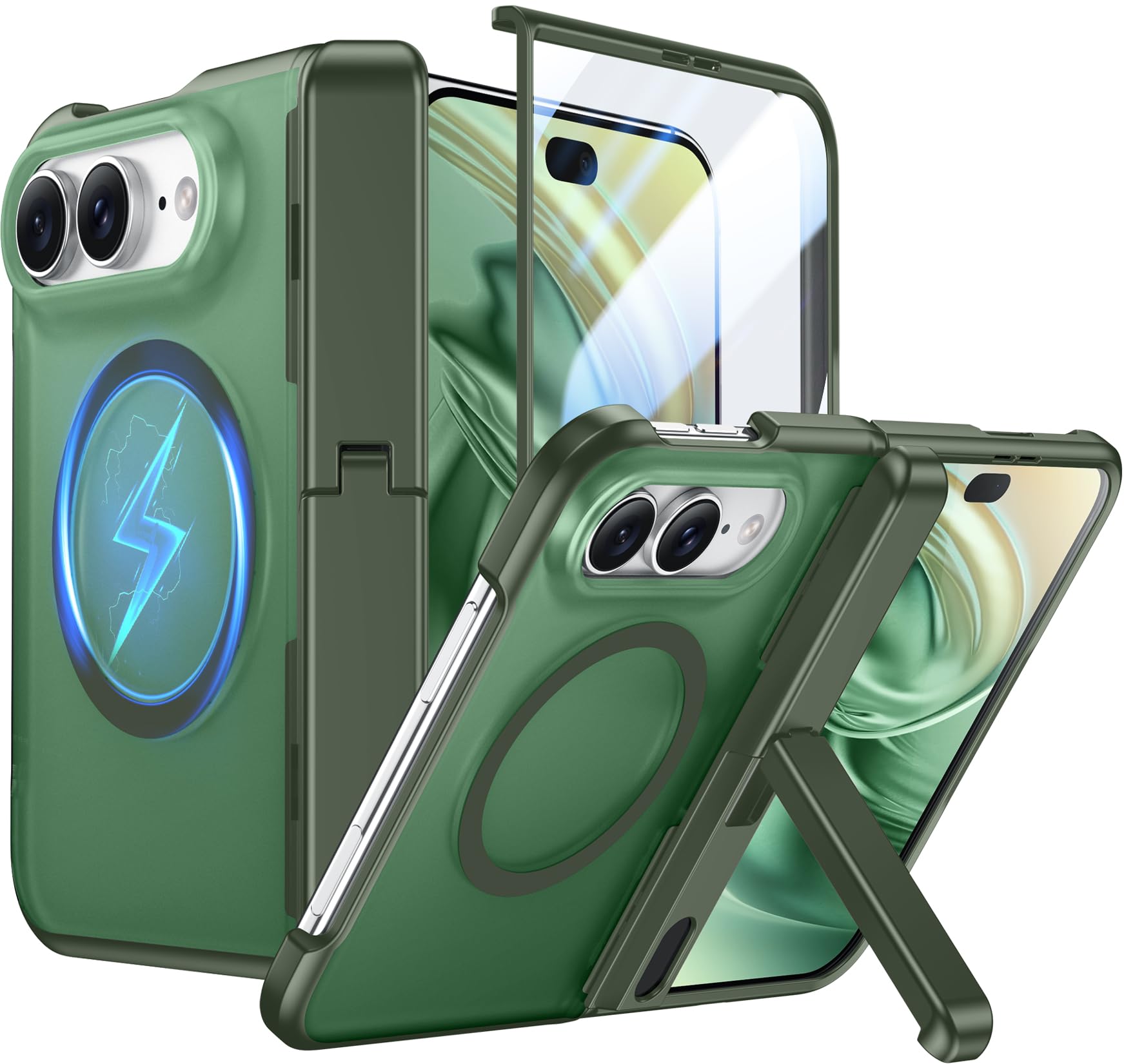 Custodia magnetica per telefono ultra pieghevole con supporto