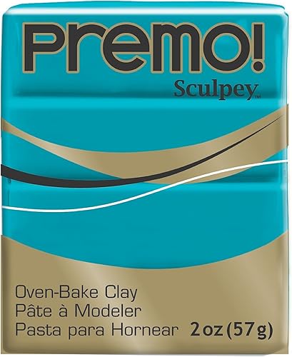 Sculpey Premo Premium arcilla polimérica turquesa 2 oz. Paquete de 6