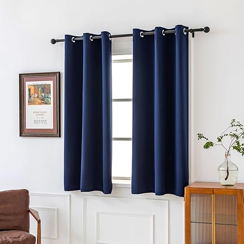 Miniatura 169 de Pickluc Cortina opaca con ojales para dormitorio, cortinas de bloqueo de luz, aislamiento térmico, reducción de ruido, 42 pulgadas de ancho x 84