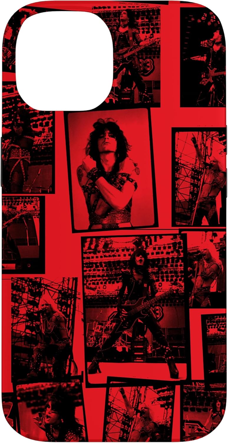 Mötley Crüe Red Collage Case for iPhone 15