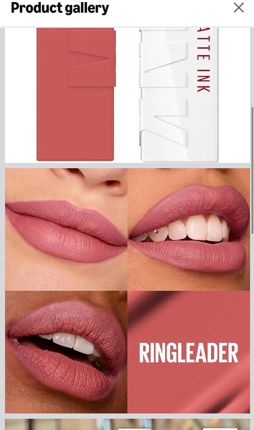Maybelline New York Maybelline Super Stay Matte Ink Liquid Lipstick Makeup, Long Lasting High Impact Color, Up to 16H Wear, Mover, Brown, 1 Count, Packaging May Vary