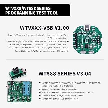 Amazon.com: WT588F02B，Recordable Voice Sound Chip，16 bit