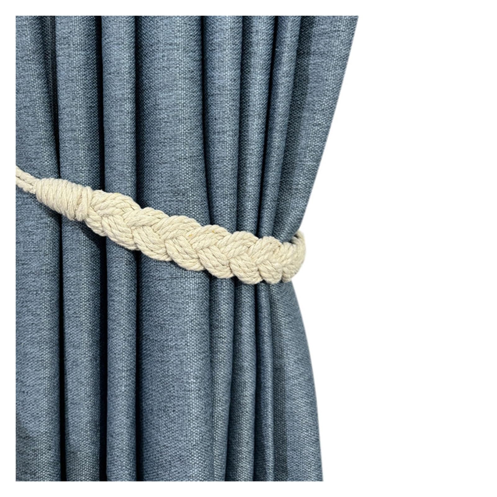 10Pcs Woven Rope Curtain Tieback, Simple Style