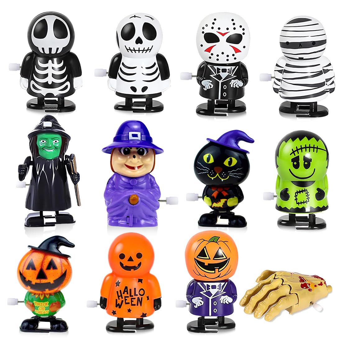 Confezione 24 Calderoni Con 192 Giocattoli Di Halloween Per Bambini - Ragni Finti, Denti Finti, Timbri E Adesivi Per Festa, Dolcetto O Scherzetto, Premi Scolastici - 2