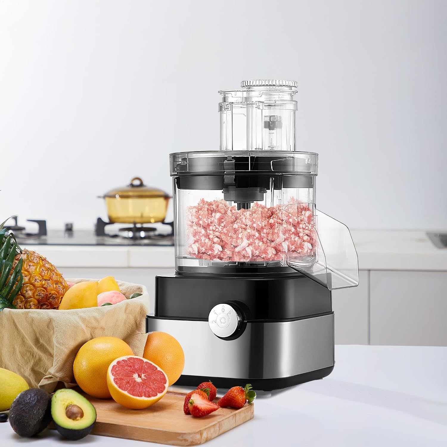 Electric Food Chopper | Electric Onion Chopper,Kitchen Gadgets Chopping Machine, Vegetable Slicer for Dicing, Mincing, Cutting