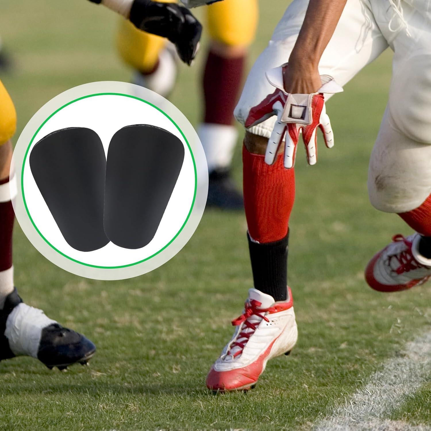 Mini Shin Guards Soccer, Breathable EVA Mini Shin Pads for Boys Girls, Lightweight Football Equiment Cushion Leg Protection for Toddlers and Youth thumbnail