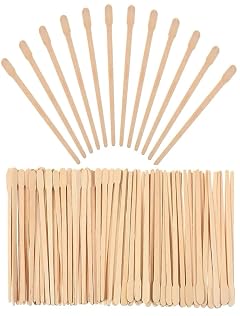 Wood Wax Swab 100pcs Wooden Disposable Daub Is Convenient For Salon And Home Diy Shedding Hair Removal Tool