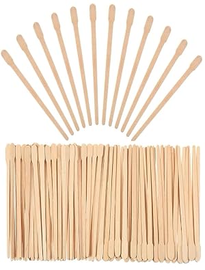 Wood Wax Swab 100pcs Wooden Disposable Daub Is Convenient For Salon And Home Diy Shedding Hair Removal Tool