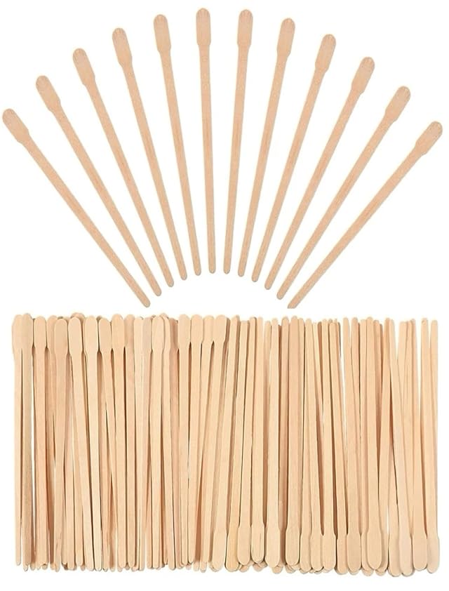 Wood Wax Swab 100pcs Wooden Disposable Daub Is Convenient For Salon And Home Diy Shedding Hair Removal Tool