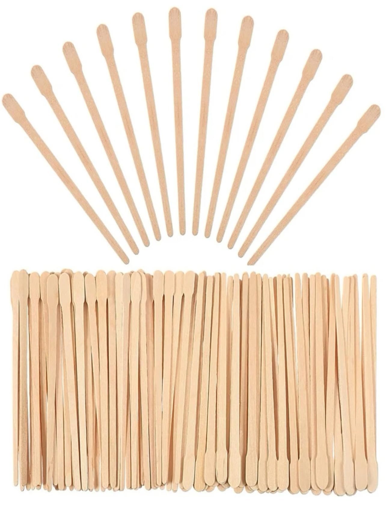 Wood Wax Swab 100pcs Wooden Disposable Daub Is Convenient For Salon And Home Diy Shedding Hair Removal Tool