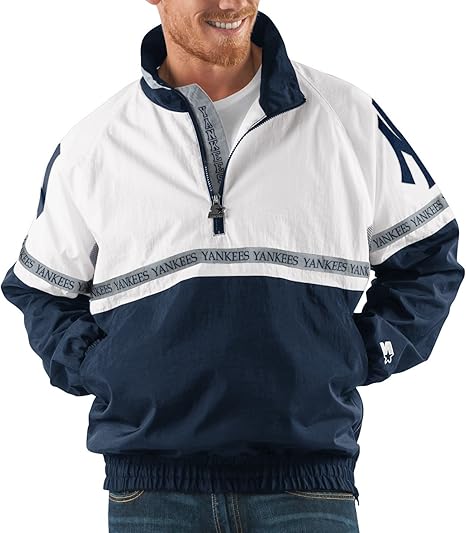 mlb pullover windbreaker