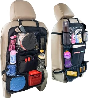 SVICHOCHKA Car Back Seat Organizer And Storage - Passenger Back Seat Organizer - Car Tablet Holder For Kids - Kick Mat Organizer for Kids