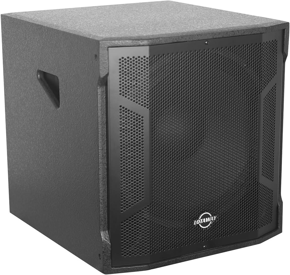 LOTAWAY GWS-042 Powered Line Array Speaker System with 15" Wooden Active Subwoofer, 2200W Professional DJ Sound System with Smart DSP, 3-Channel Mixer, Bluetooth TWS for Church, Club, Live Events