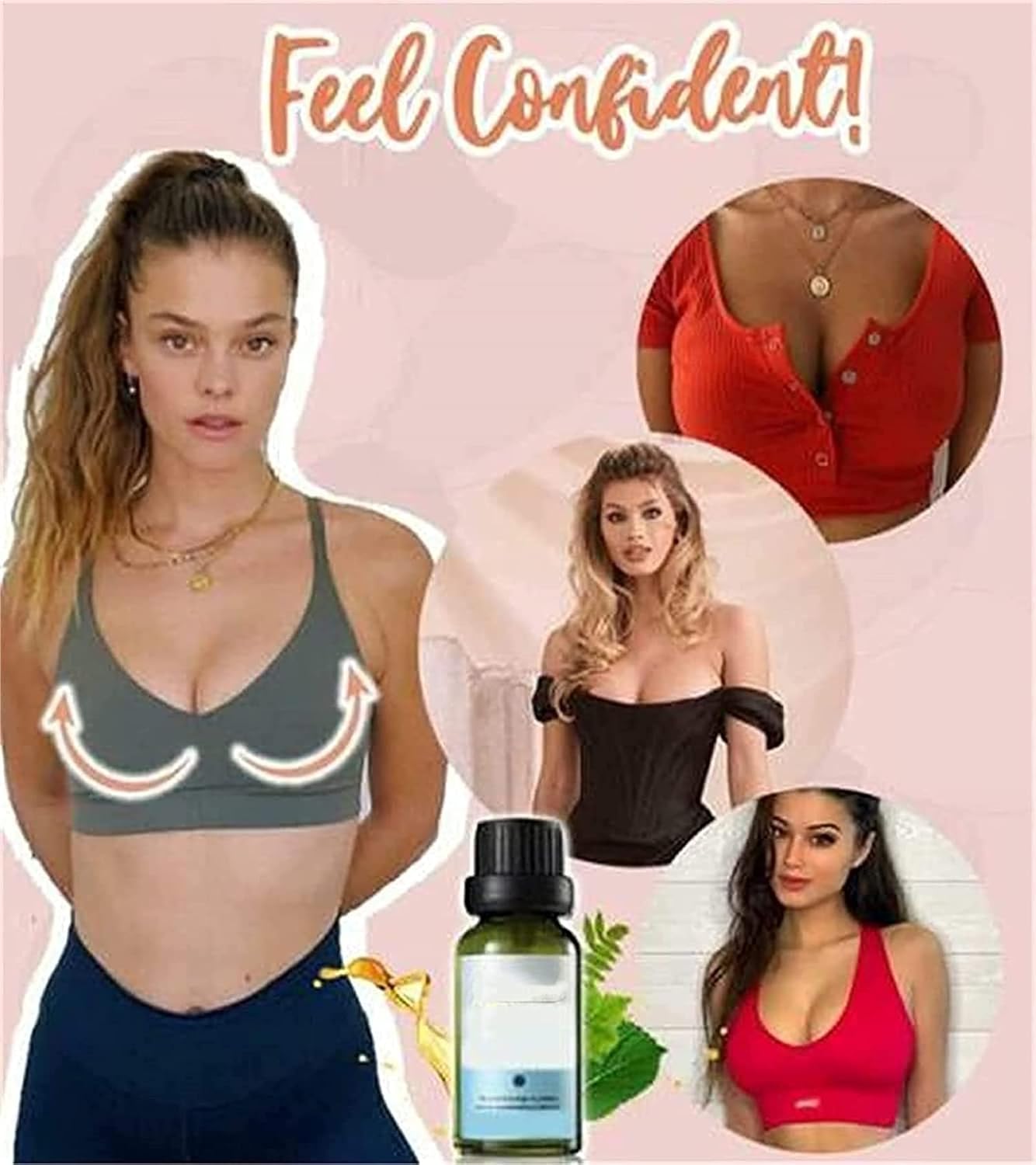 Buy 2pcs Herbal Bust Up Essential Oil,Breast Enhancement Cream,Natural