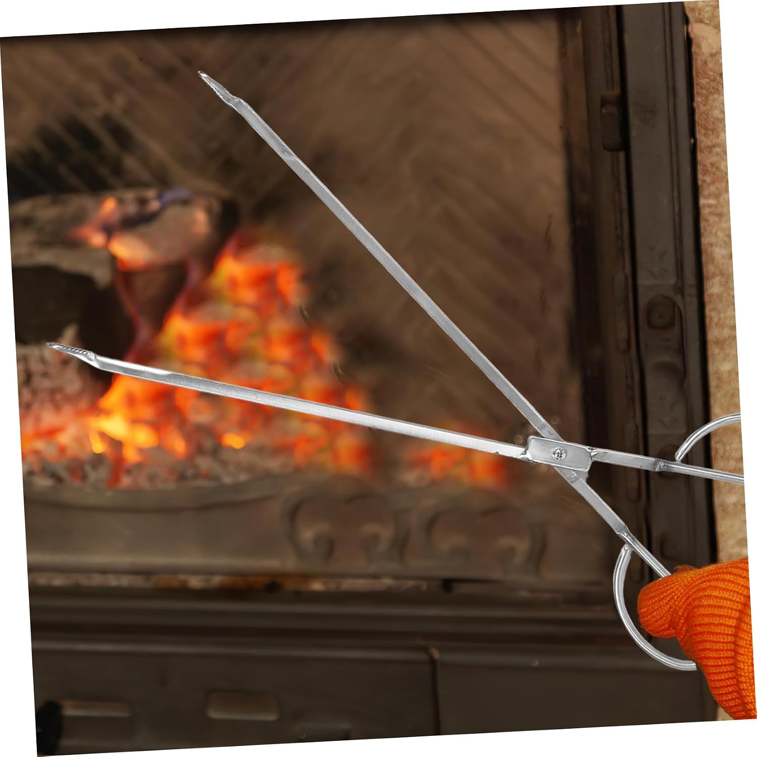 Xmas Stainless Steel Fire Pit Poker and Tong for Wood Stove