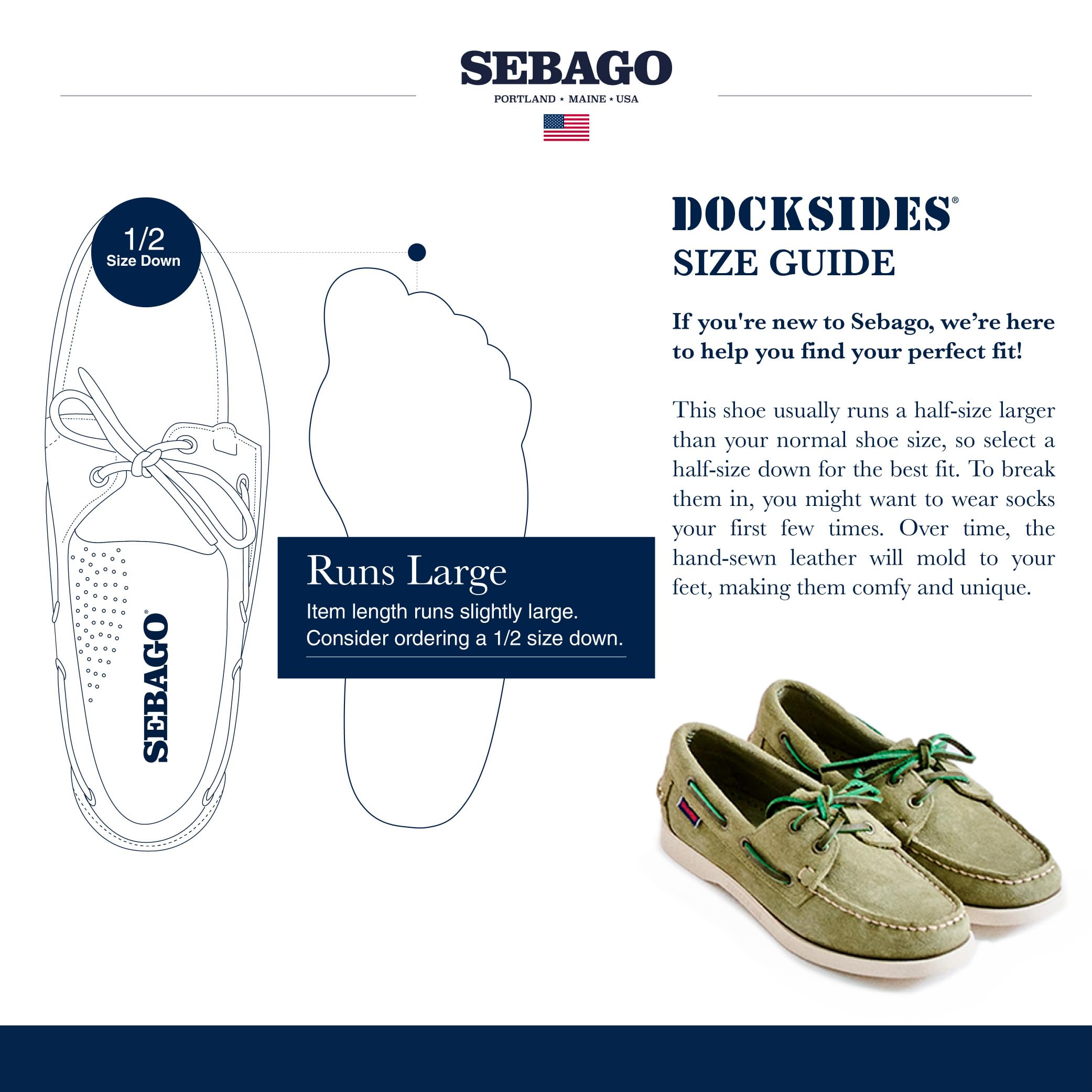 Sebago - Docksides B72730, Scarpe da Barca Uomo