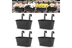 OGIMA Hanging Flower Pots: Adorn Your Balcony Rails with Botanical Elegance
