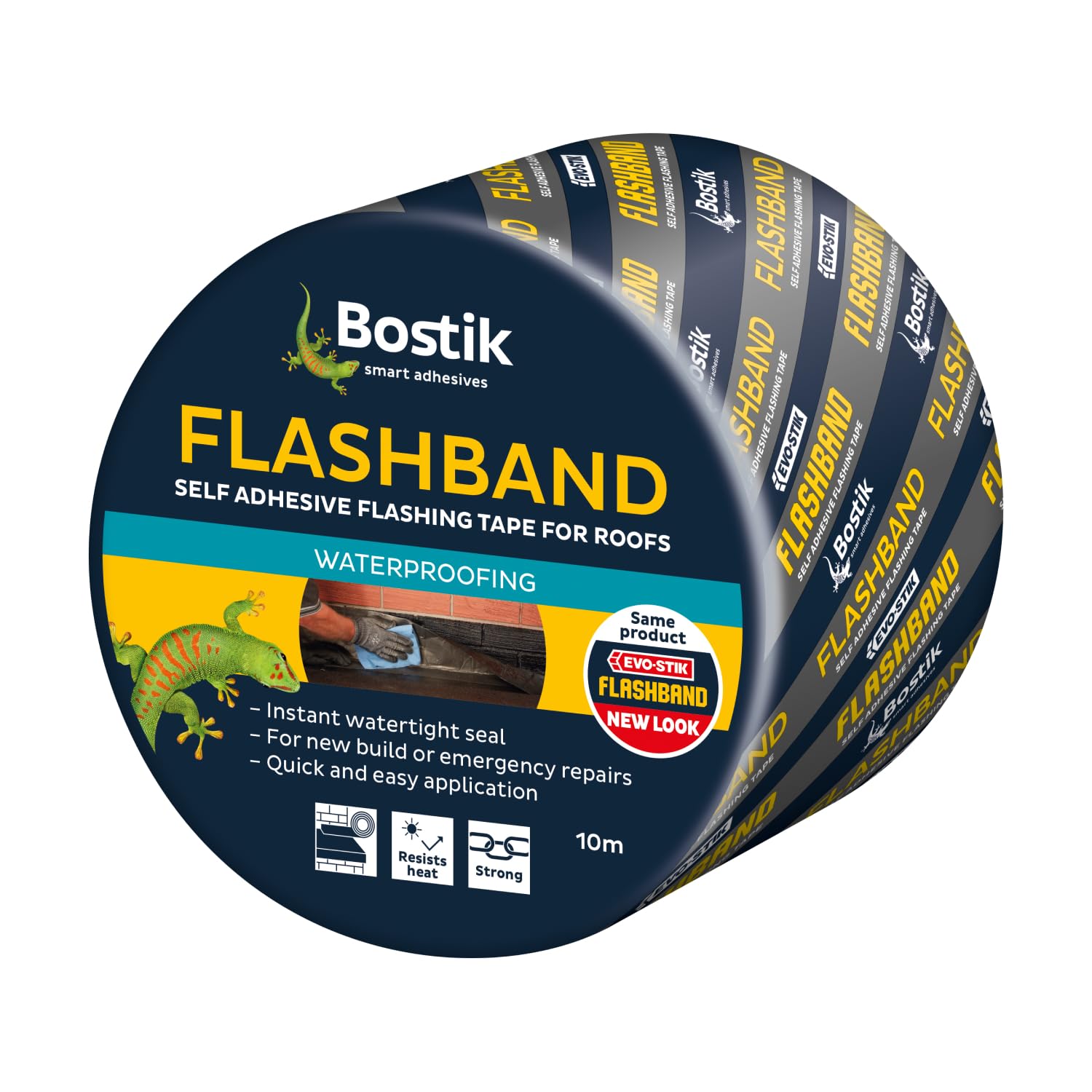 Bostik Grey 450Mm X 10M Flashband Self Adhesive Flashing Tape For Roofs,