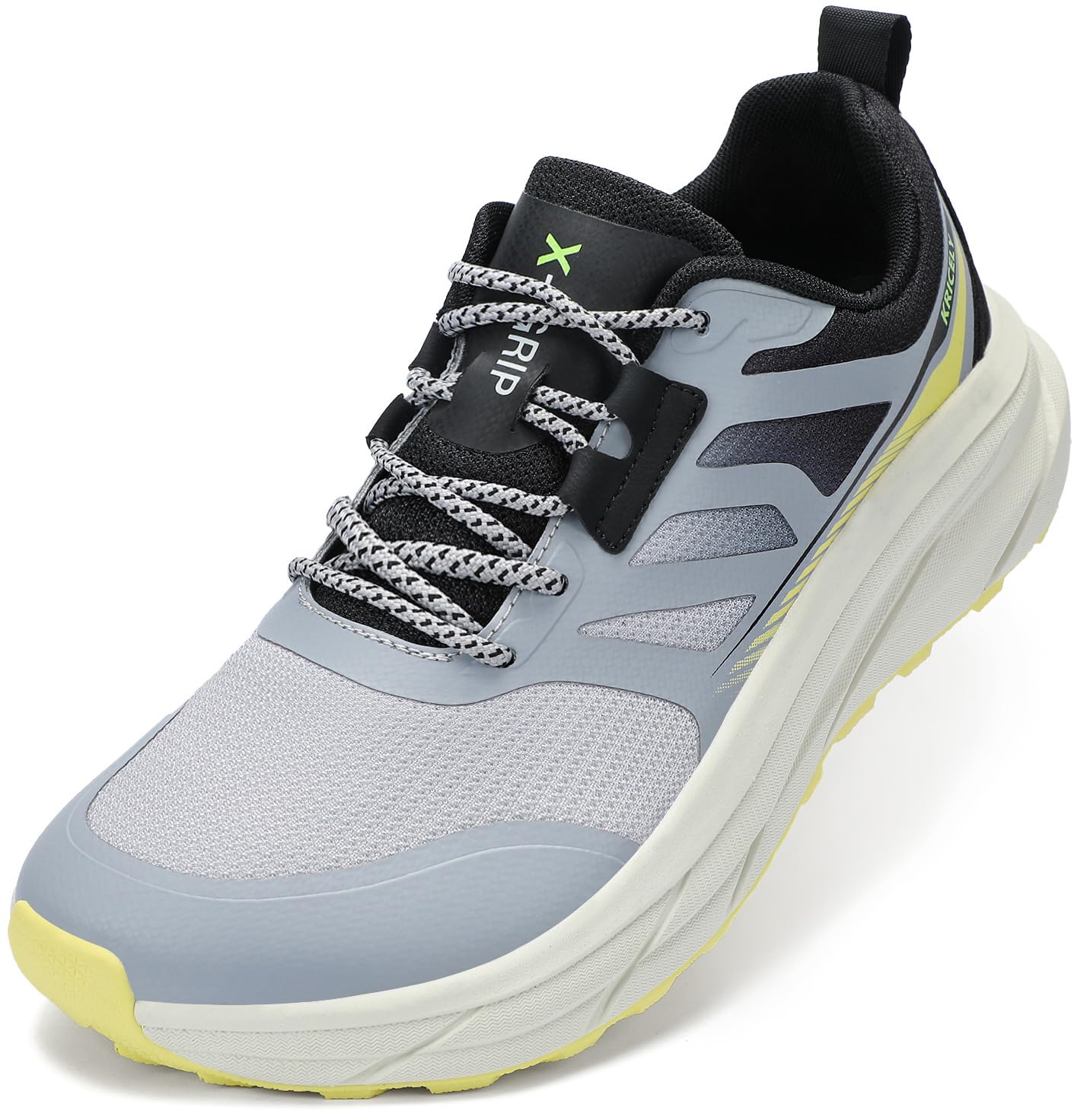 Kricely Scarpe Testa Larga Trail Running Uomo Scarpe da Corsa su Strada Trekking Sneakers Leggere Scarpe Camminata Sportive Outdoor