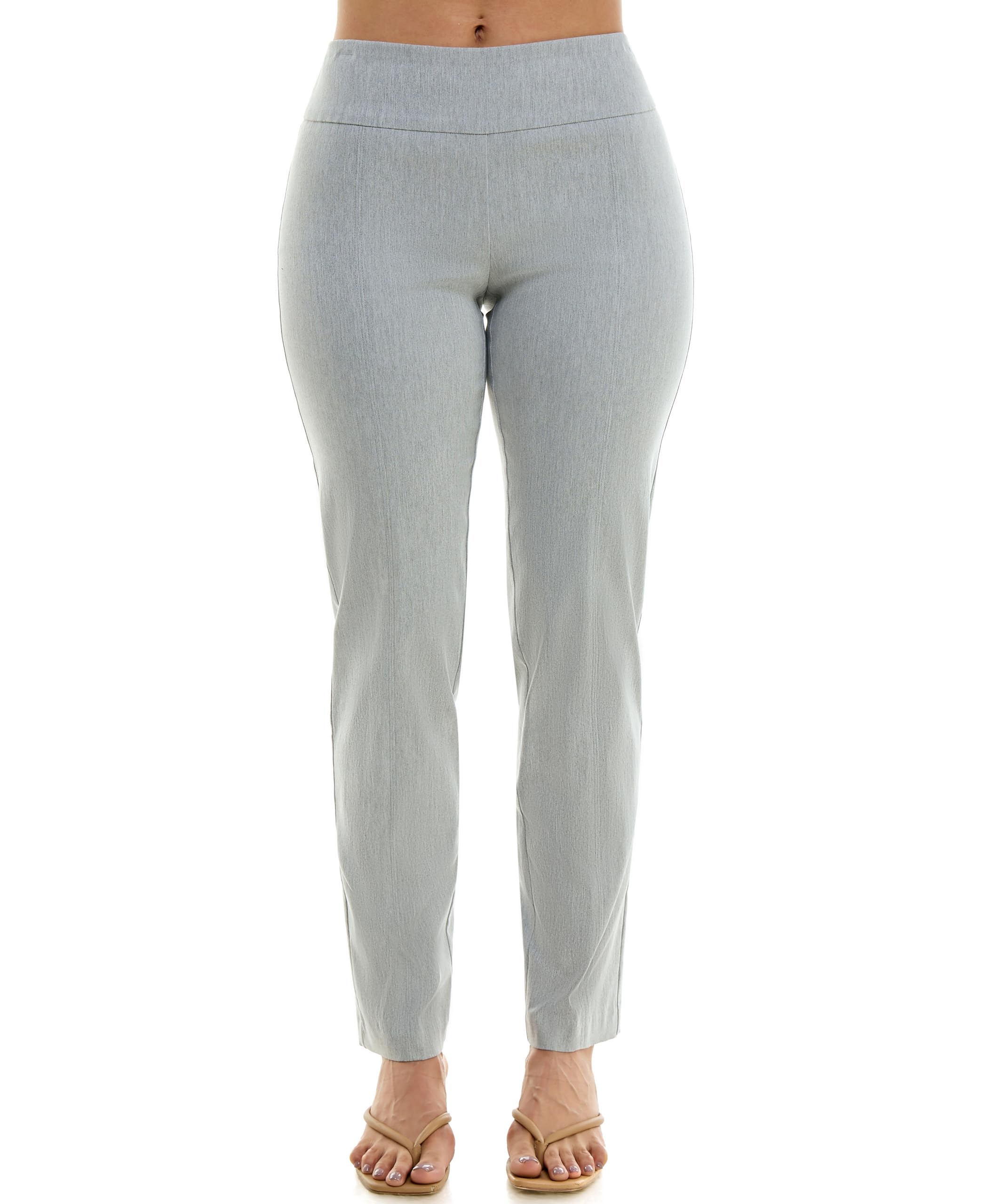 Zac & Rachel Women's Millennium Fabric - Slim Leg Pull-On Pant