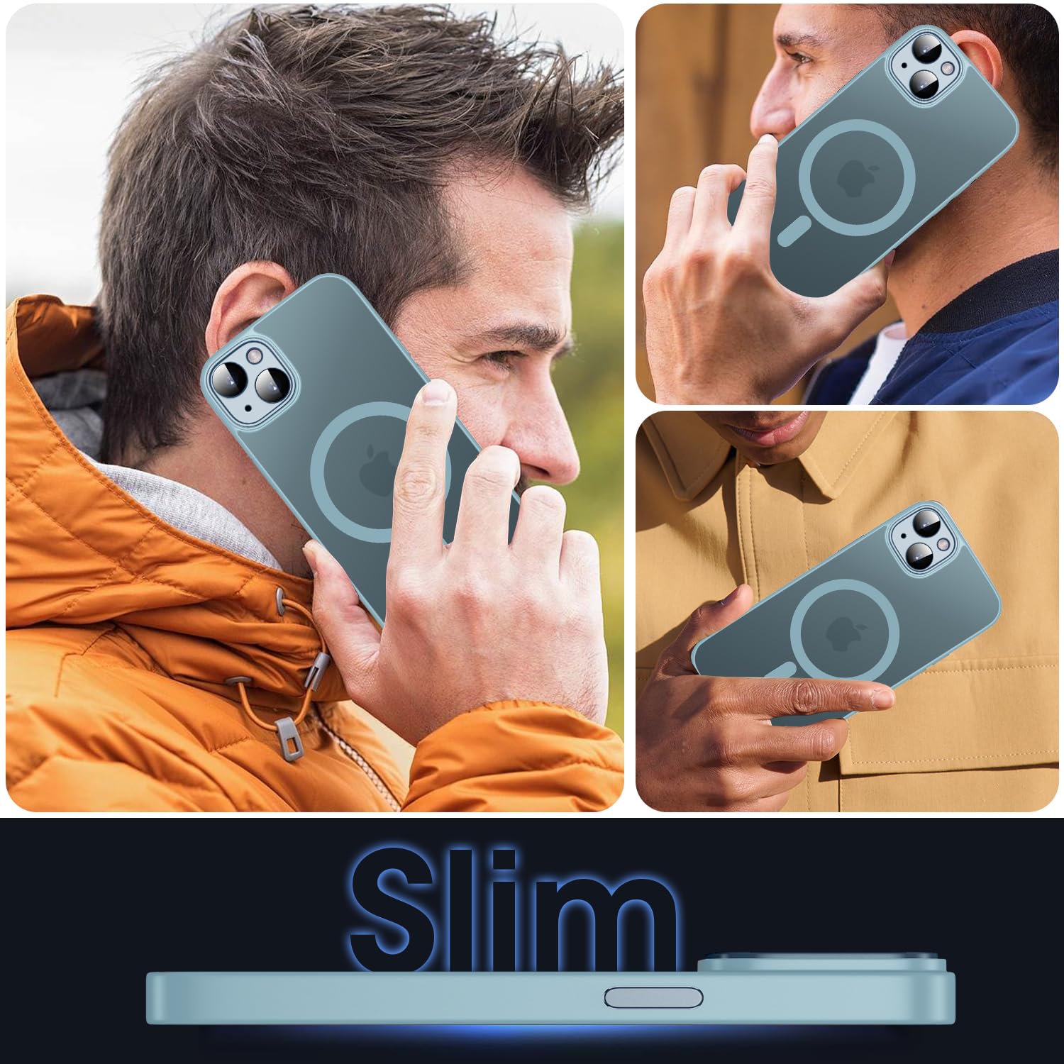 DWEFFA-Magnetic Case For IPhone 13 Pro [MagSafe Compatible] - Translucent Matte Slim Thin Shockproof Protective Cover Women Men Girls Compatible Iphone 13 Pr - View #4