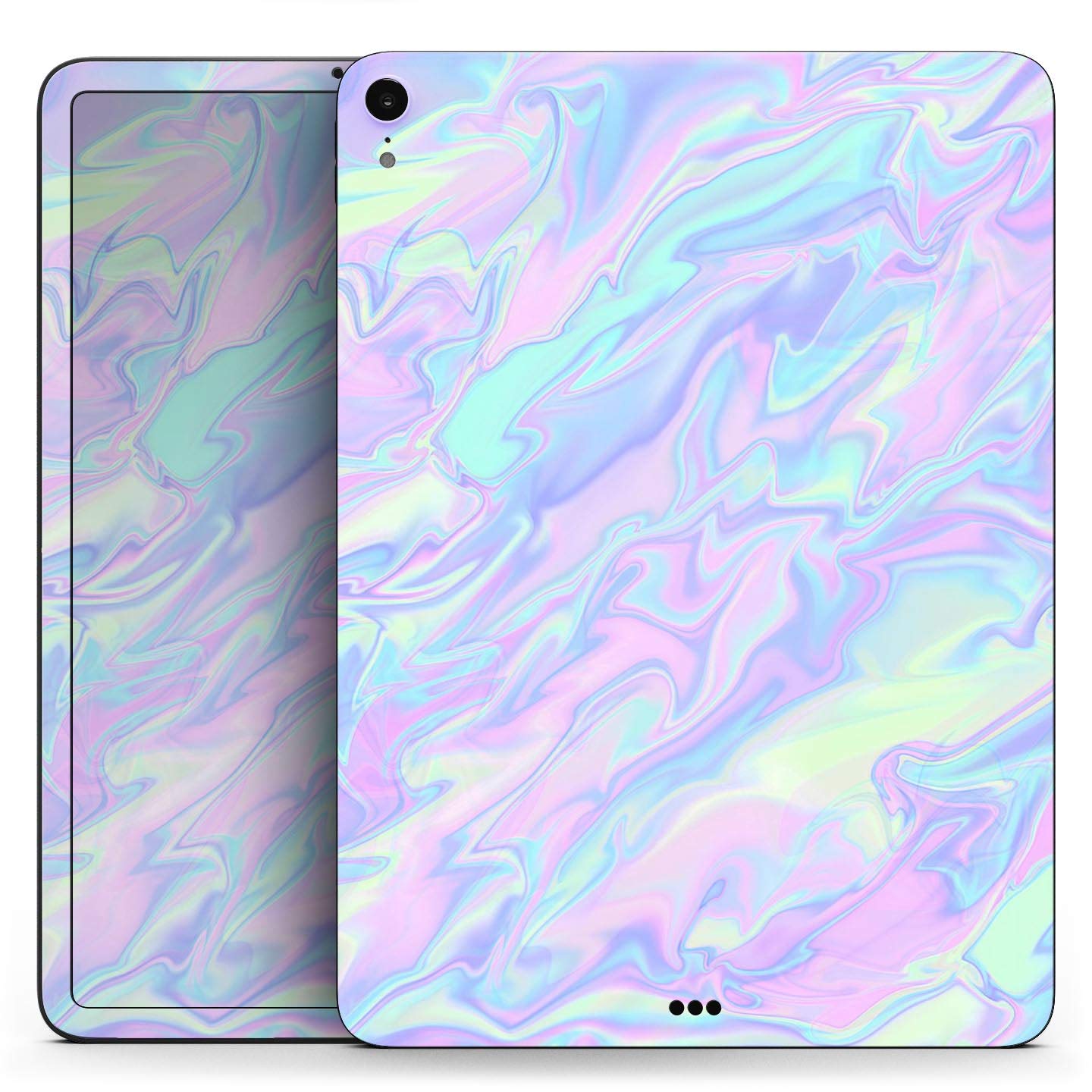 DesignSkinz - Compatible with iPad 1st Gen - Skin Decal Protective Scratch Resistant Vinyl Wrap - Iridescent Dahlia v1