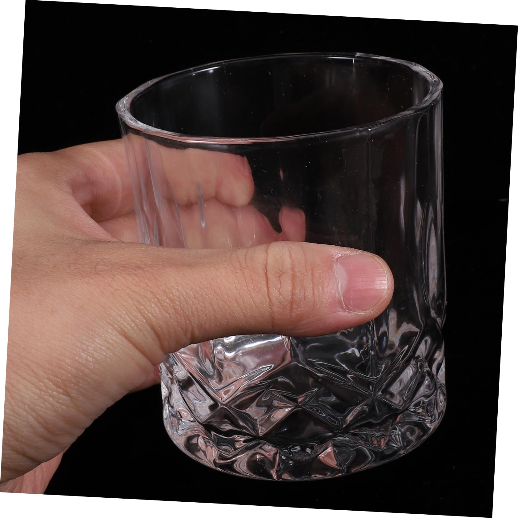 Cabilock 2 Juegos Vaso De Whisky Bar Botellas De Agua Cóctel Vasos De Whisky Únicos Vaso Vasos Para Copa De Vino Taza De De Escritorio Vidrio Transparent 4 Uds * 2
