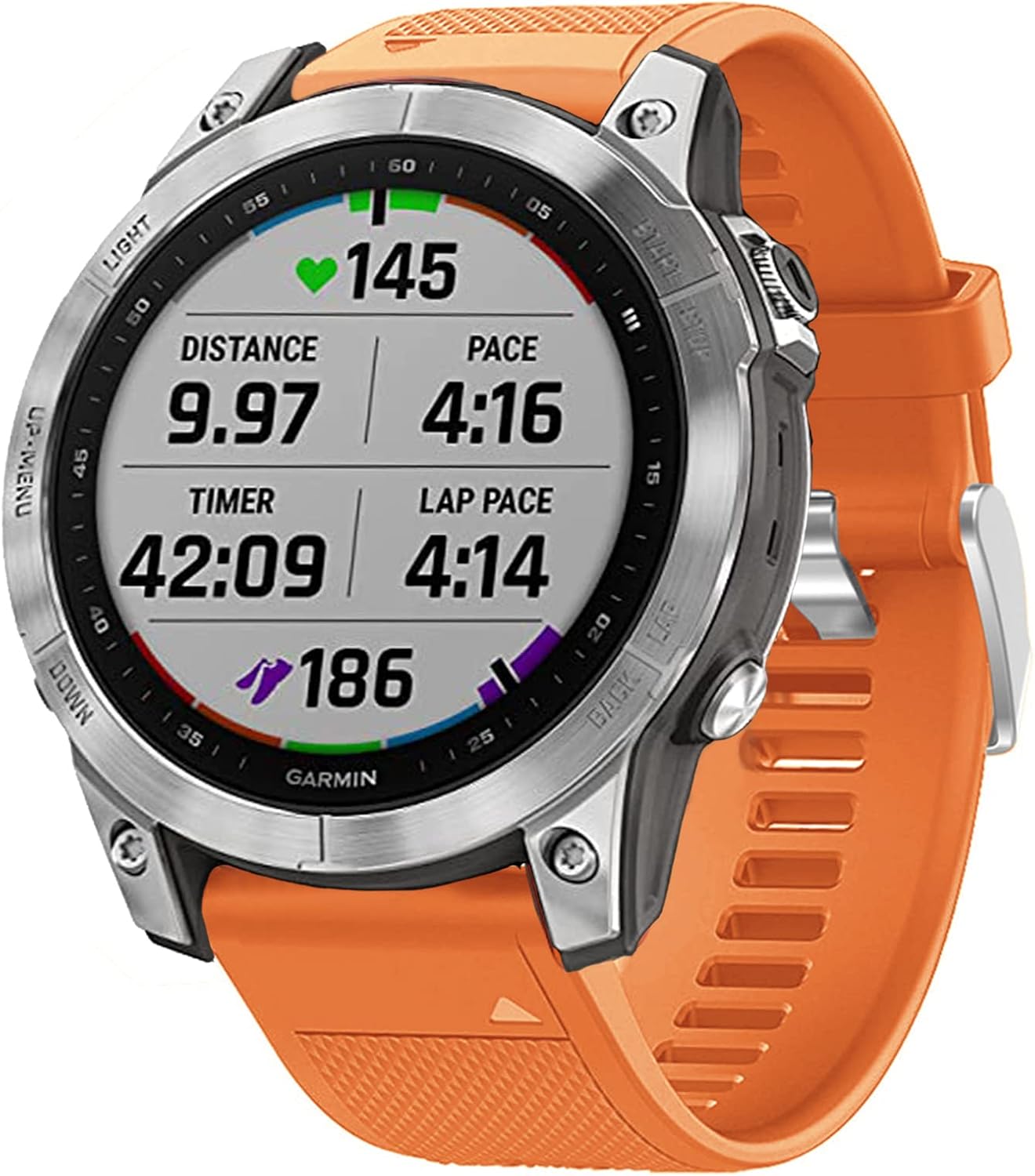 Amazon.com: Compatible with Garmin Fenix 7 Band Easy Fit 22mm Width Soft  Silicone Watch Band Replacement Compatible with Garmin Fenix7 47mm/Instinct  2 45mm/Epix Gen2/Forerunner 945/745/Fenix 6/Fenix 5 47mm Orange : Cell  Phones