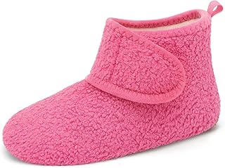 Womens Mens House Slippers Non-Slip Warm Booties Slippers for Indoor and Outdoor Lighweight House Shoes Washable