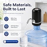 HOMEAVA 5 Gallon Water Dispenser Pump – 304 stainless steel outlet pipe