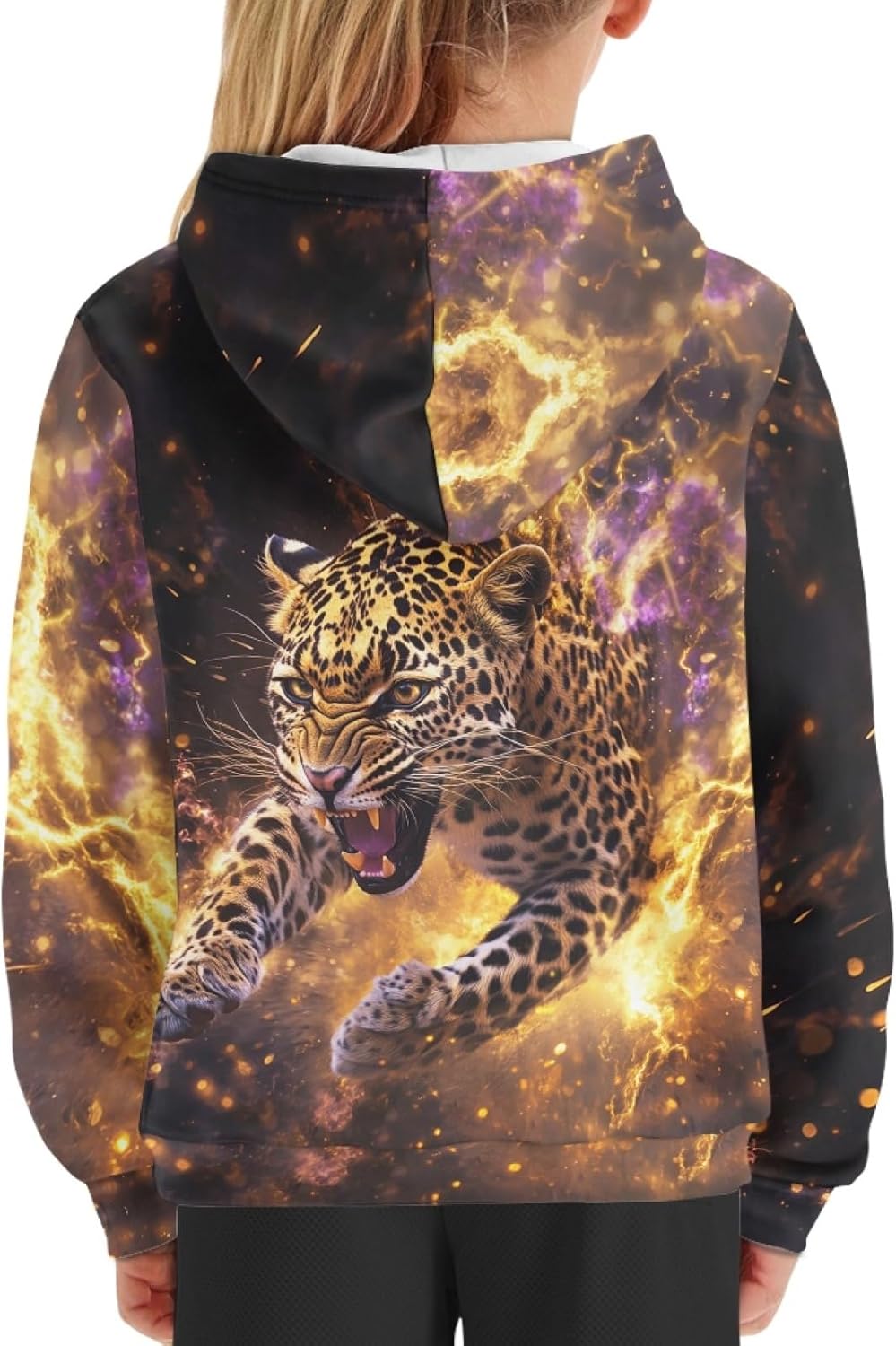 Unisex Hoodie for Kids Age 6-16 Hooded Sweatshirts Children Fall Hooded Long Sleeve Hoodies with Pocket