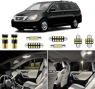 HUOKEDS 18pcs Odyssey Interior Led Lights Kit for 2011 2012 2013 2014 2015 2016 2017 Honda Odyssey 6000k Super Bright White Interior Led Bulbs Replacement Package + Installation Tool