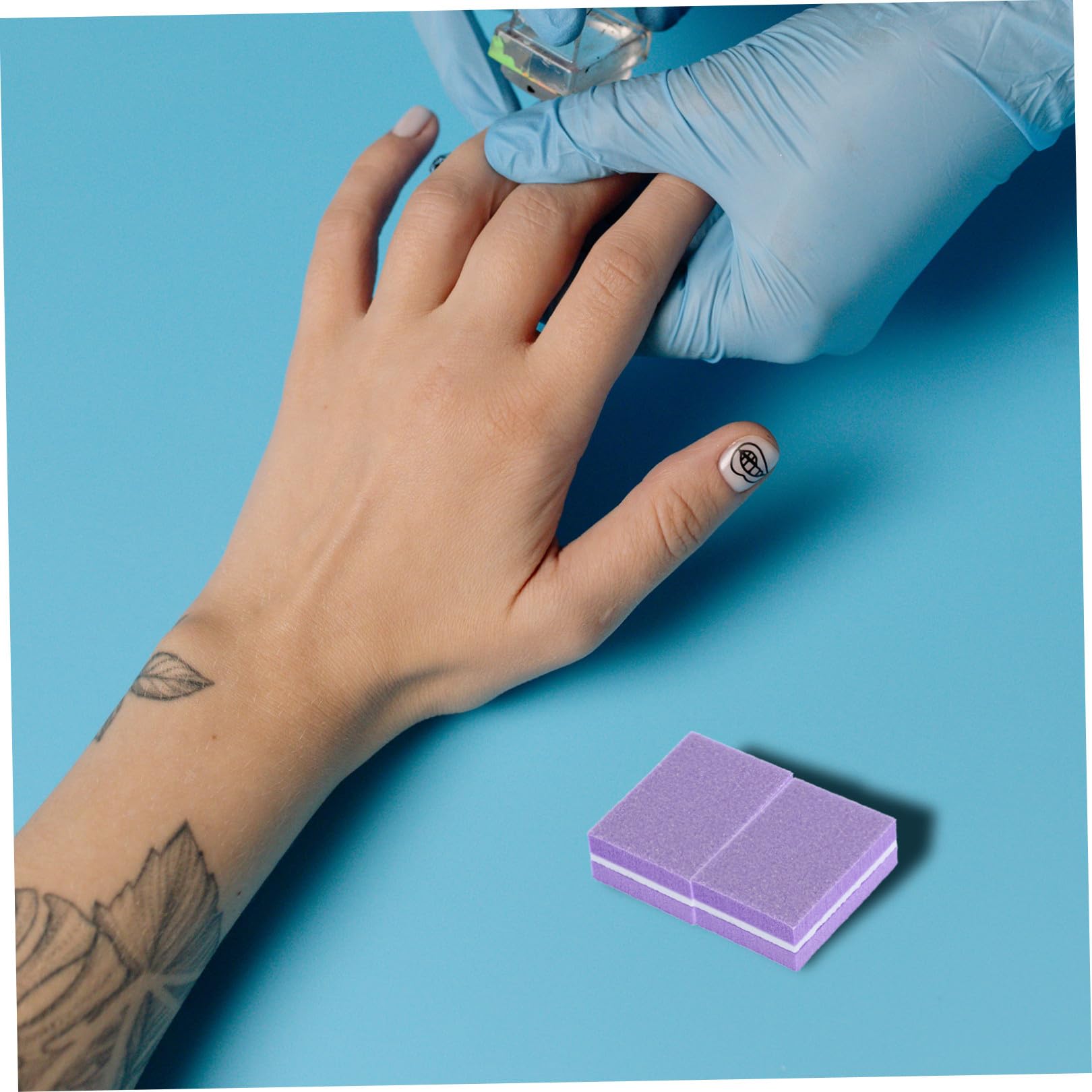 FRCOLOR 250pezzi Buffer Per Unghie Spugna Limette Per Unghie Per Smoothing e Lucidatura Strumenti Per Manicure e Pedicure Per Naturali e Acriliche