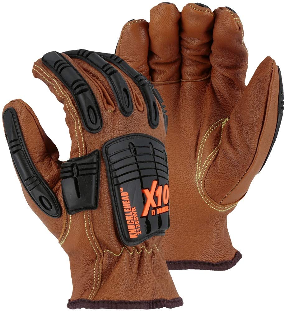 Cut-less with Kevlar Goatskin, Arc, Oil & Water Resistant Gloves, Impact Protection