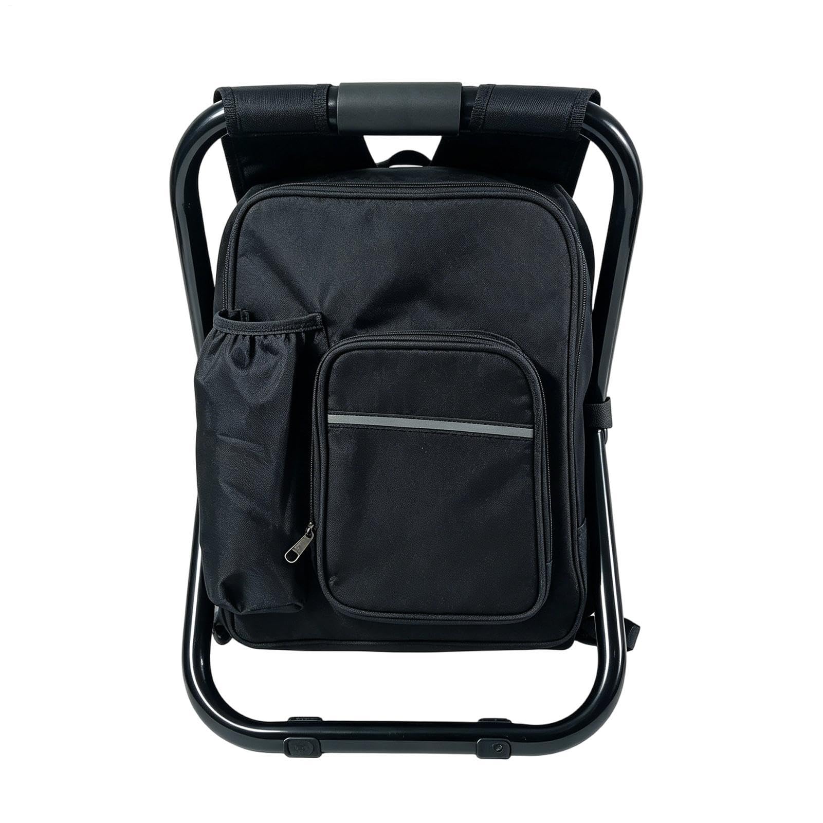 Sedia A Zaino Pieghevole Portatile ed Ergonomico con Borsa Termica e | Sedie A Zaino Per Campeggio, Pesca, Barbecue, Manifestazioni Sportive, Viaggi Ed Esplorazione Outdoor