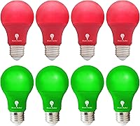 Vista 11 de Paquete de 4 bombillas LED A19 120V base E26 9 vatios (reemplazo de 60 vatios), bombilla para decoración de fiesta, porche, iluminación del hogar