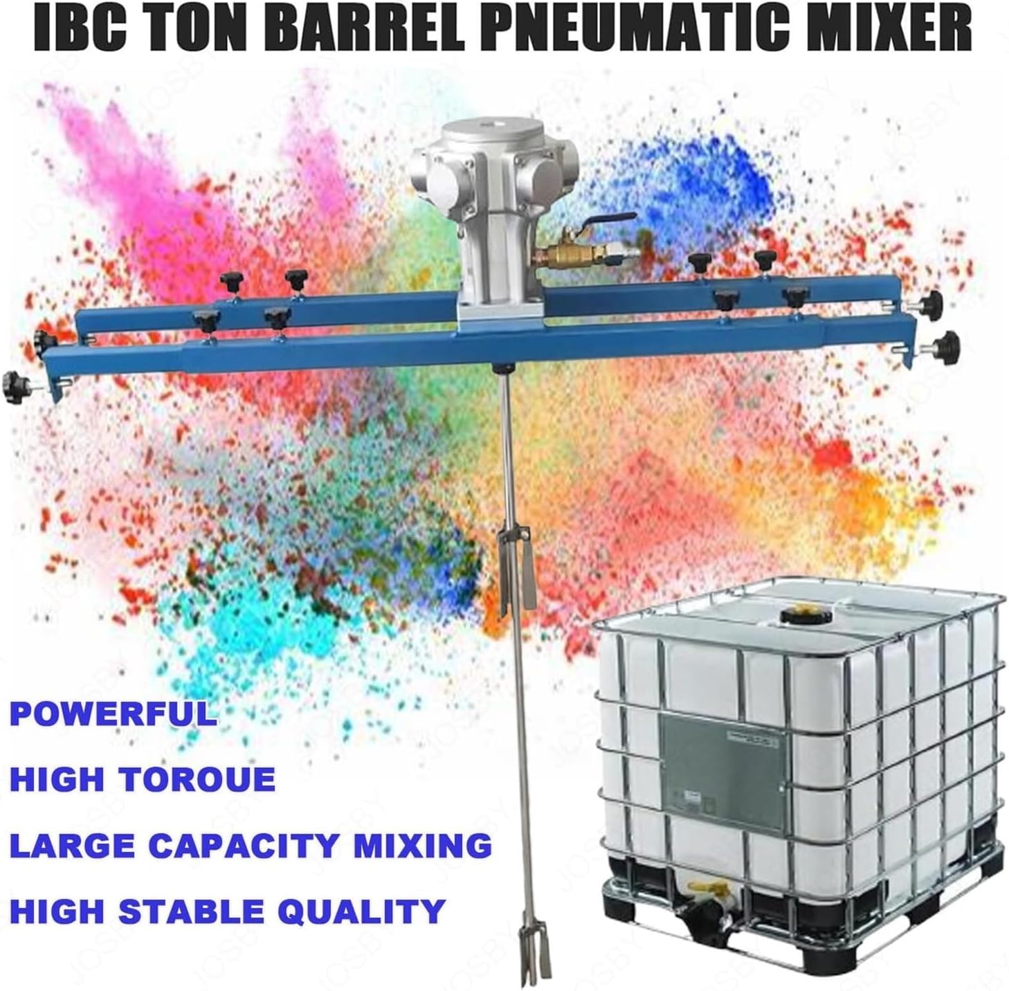 折りたたみ式ブレードタンクミキサー、エアアジテーター、1トン空気圧ペイントミキサー、0～1300 RPM調整可能速度、ペイント攪拌機