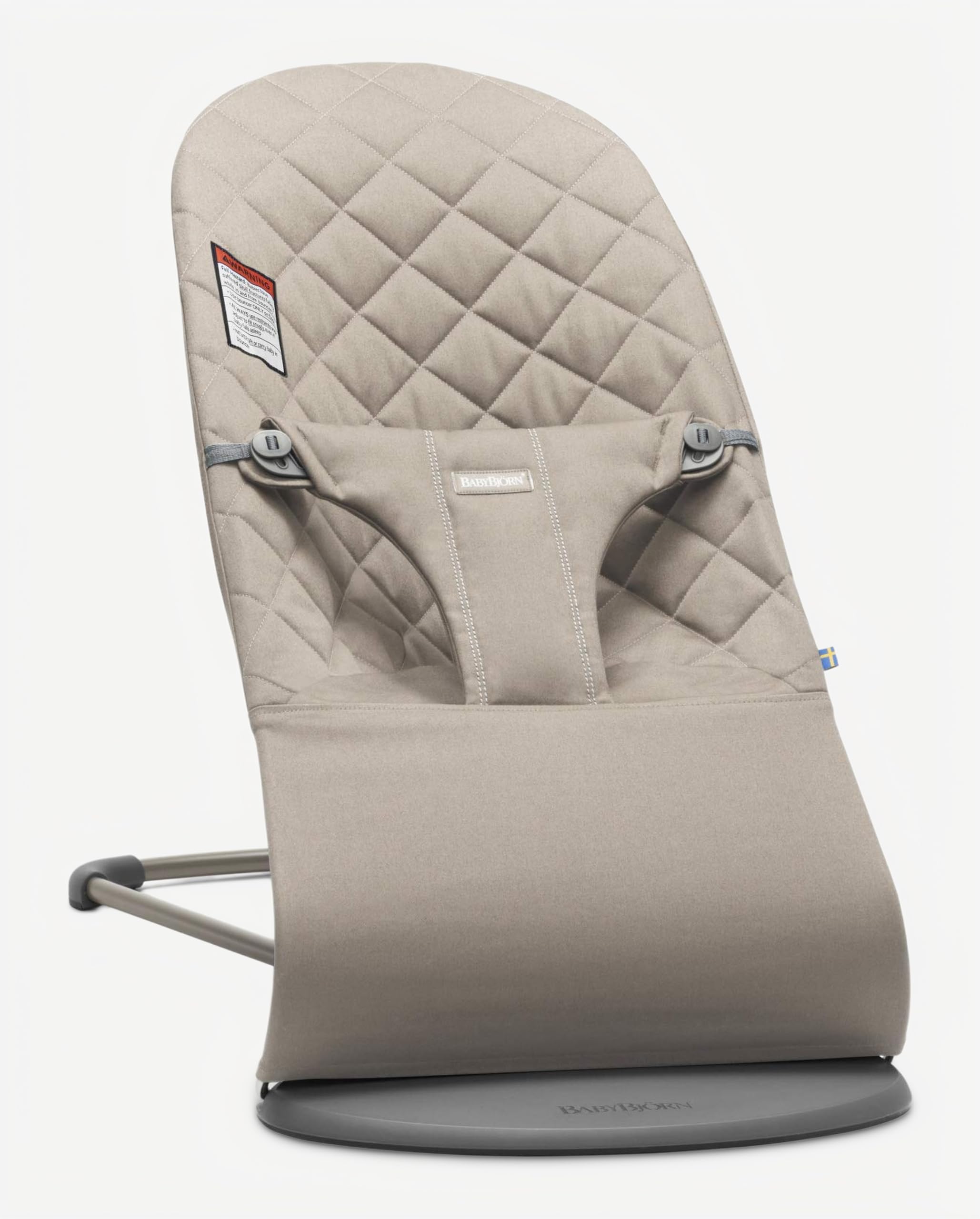 BabyBjörn Bouncer Bliss, Sand Gray, Cotton | 2-in-1 Adjustable Baby Bouncer Seat and Toddler Chair, Newborn to Toddler (8-29 lbs), 4 Positions, Lightweight & Portable — Amazon image 5