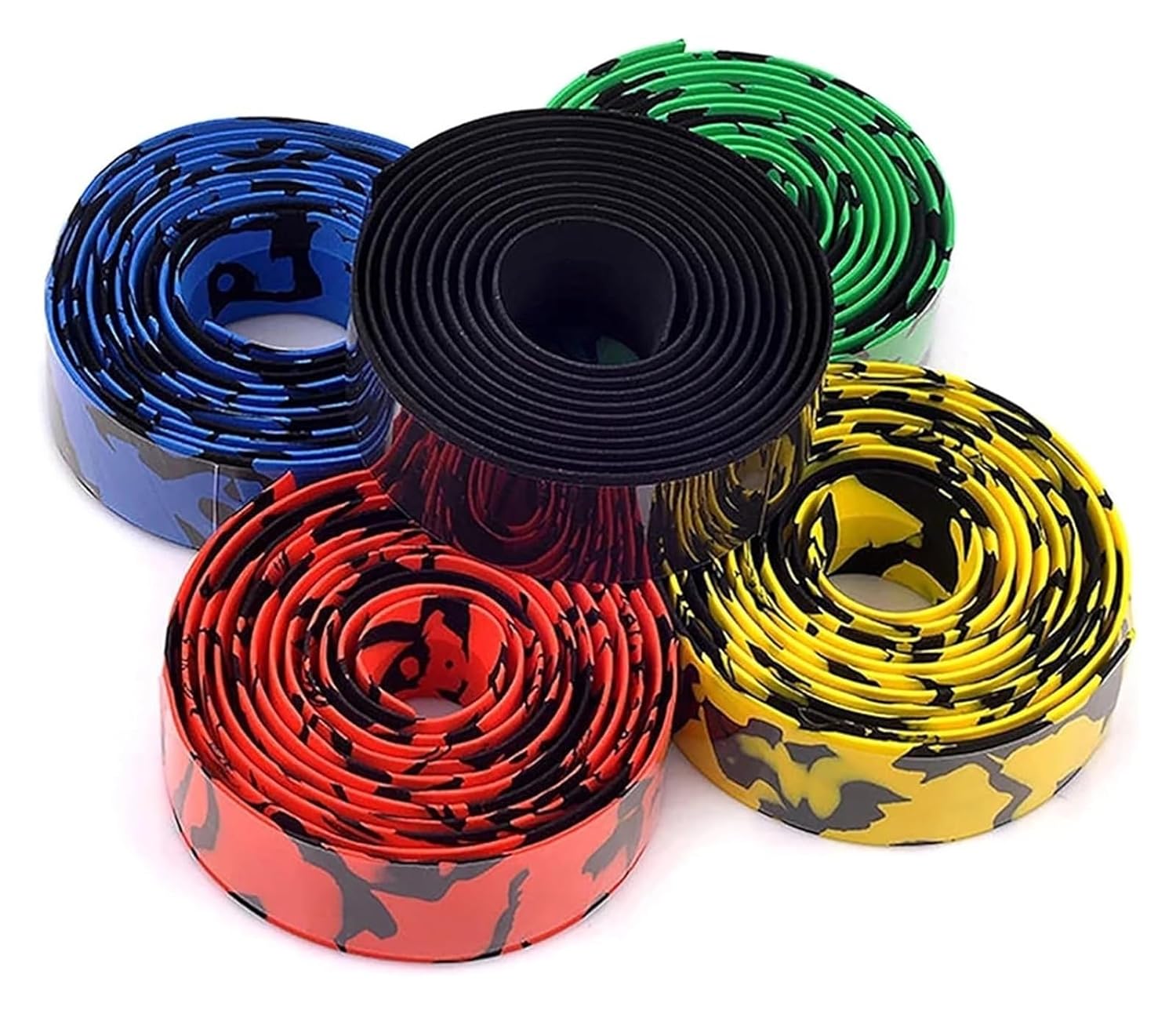 Handlebar Tape,Bike Handlebar Tape EVA Bicycle Handlebar Tape Cycling Mountain Bike Handle Belt Reflective Wrap Road Bike Belt(Black)