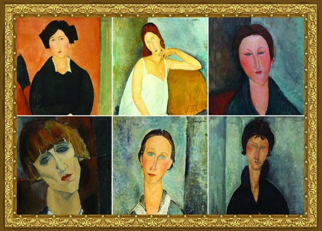Grafika Modigliani en collage - 1500 Teile