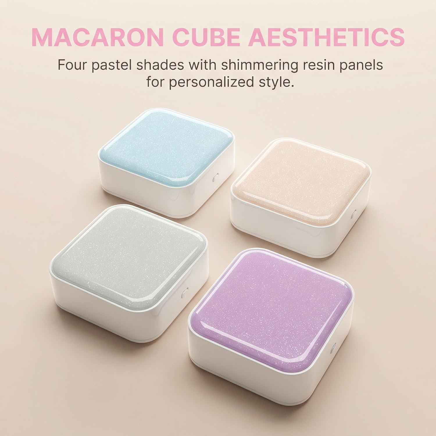 MP3 Player: Portable, Screen-Free, with Wired Headphones & Speaker Play. with 4GB Memory Card (Stores 500+ Songs), HD Resin Panel, Ideal Student Gift. (Macaron Four Colors)