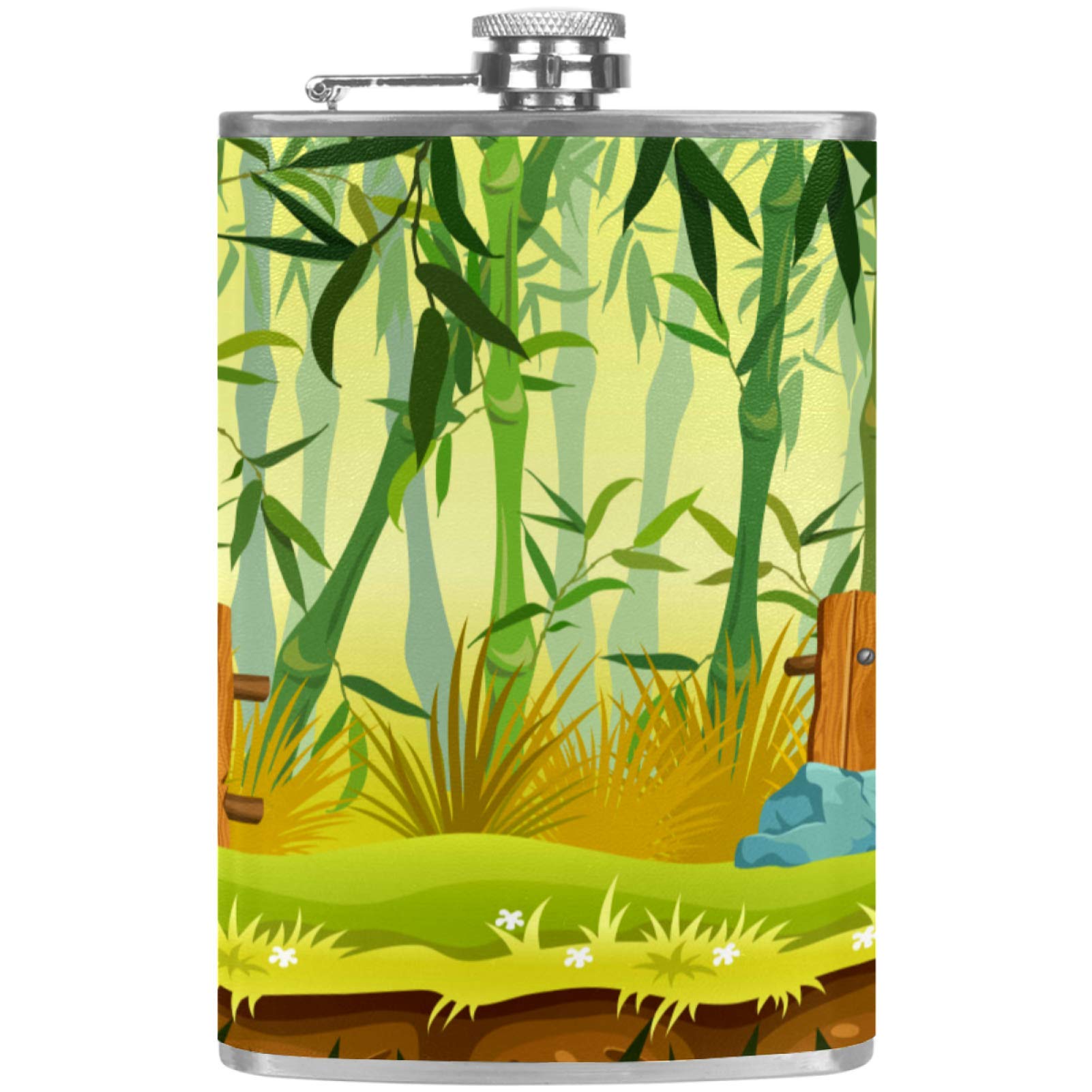 Flasque à whisky de poche en cuir idéale pour vos soirées barbecue entre amis et le camping