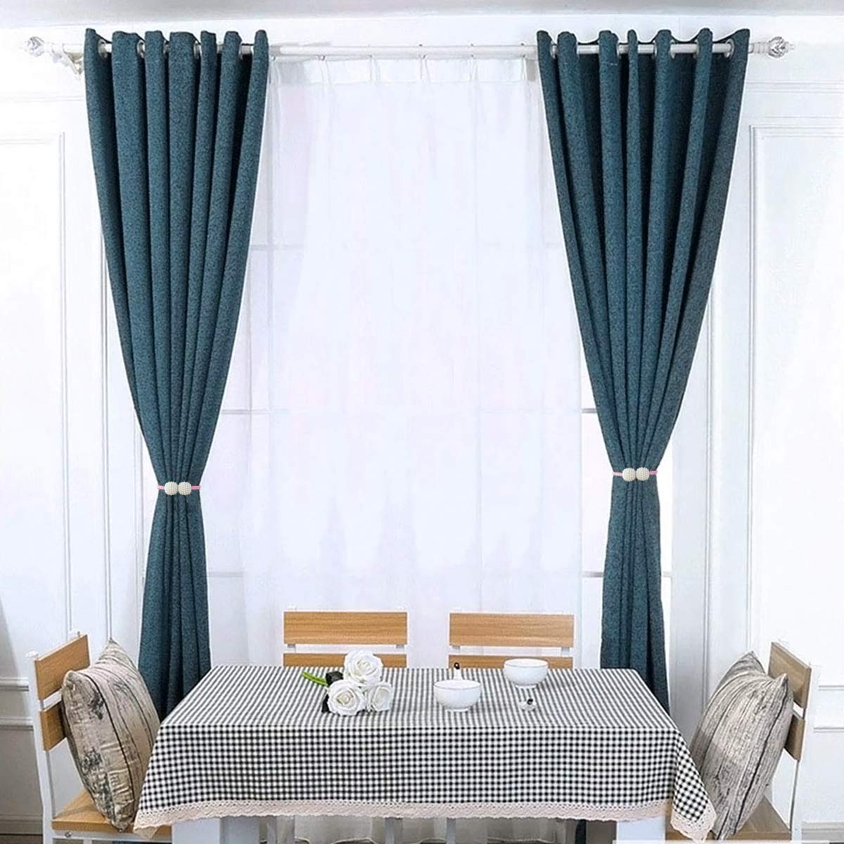 ANSNOW Magnetische Gordijn Tiebacks, Europese Retro Gordijn Clips Touw Terug Gordijn Houder Gespen Gordijn Binder Gordijn Houder 2 Stuks Voor Thuis Kantoor Decoratie/Rosé Goud ANSNOW Magnetische Gordijn Tiebacks, Europese Retro Gordijn Clips Touw Terug Gordijn Houder Gespen Gordijn Binder Gordijn Houder 2 Stuks Voor Thuis Kantoor Decoratie/Rosé Goud