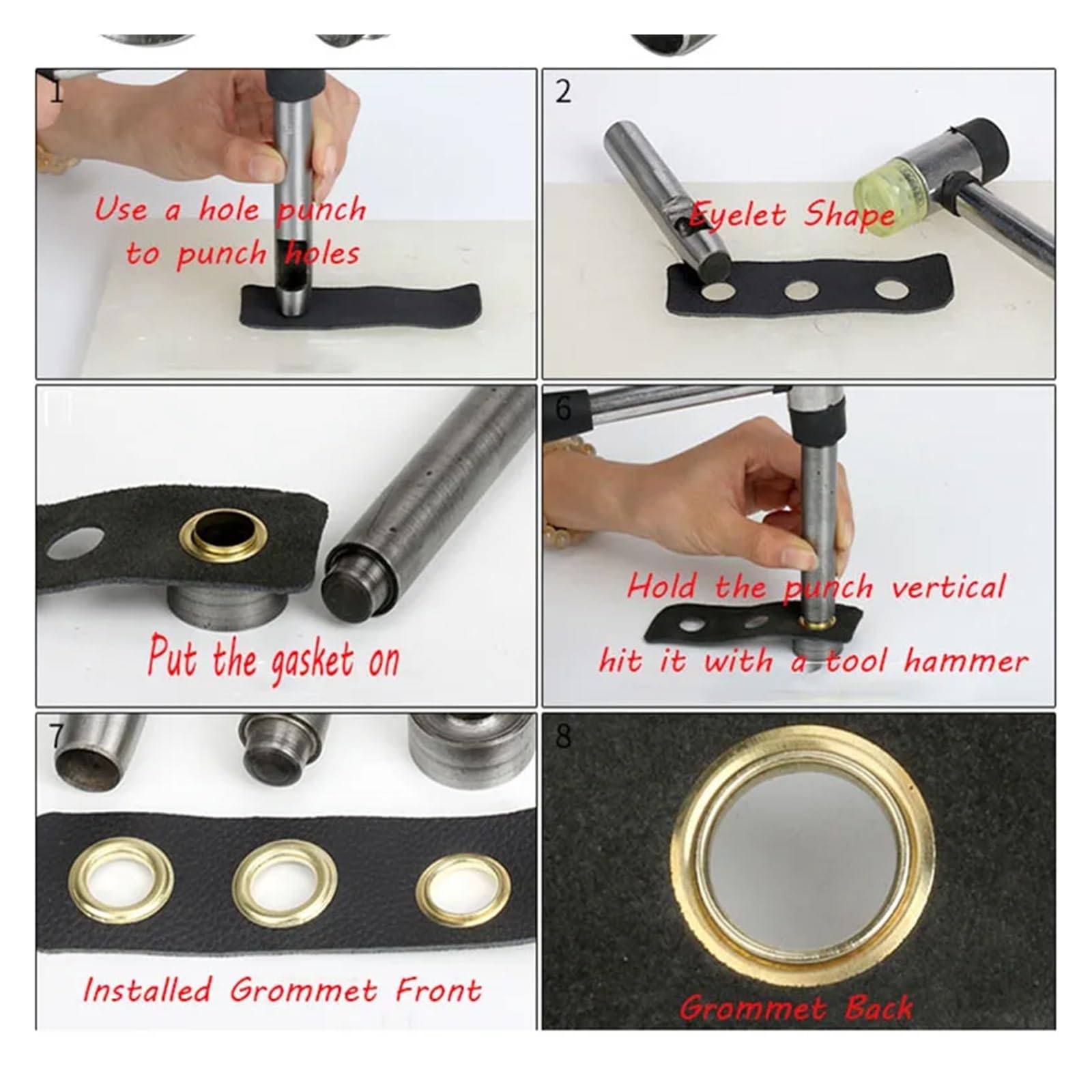 30/60/100 Set all'Ingrosso di Anelli for Tende con Occhiello Superiore in Metallo Argentato, Accessori for Intestazione, da assemblare Una pressa(100 Pairs)