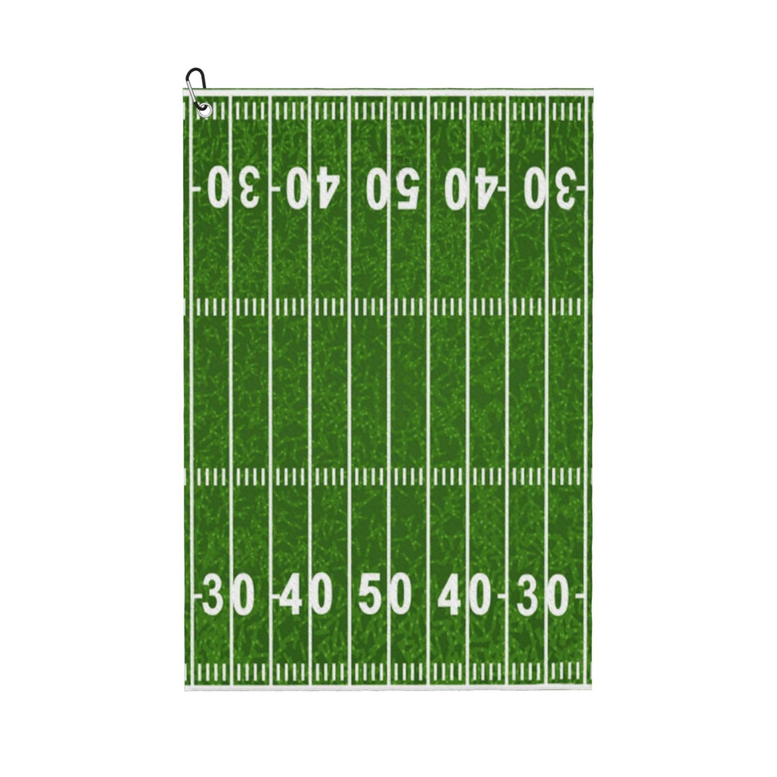 Hnnkloy Football Field, 16x24 in Portable Waffle Golf Towels with Carabiner Clip for Golf Bag
