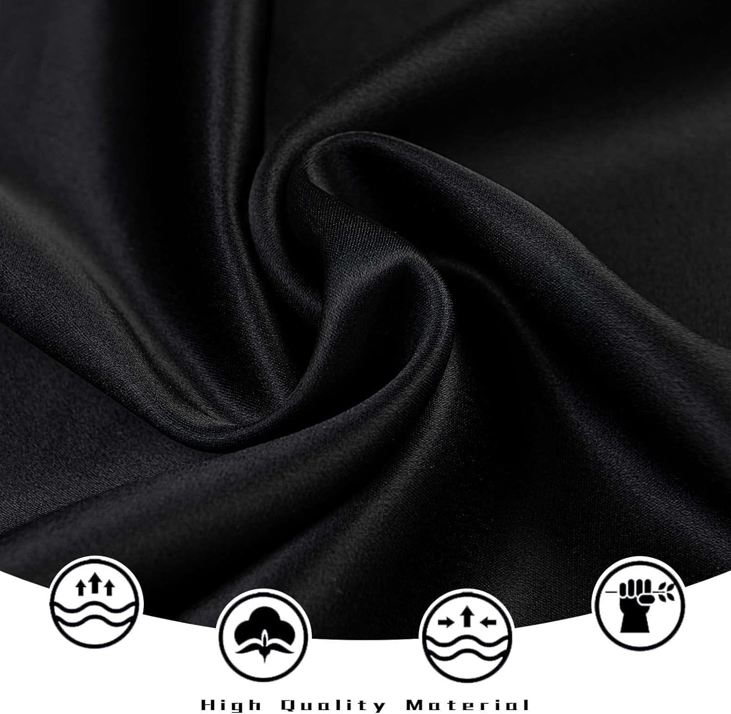 Basoteeuo Midi Skirts for Women High Waist Satin Summer Casual Sexy Midi Length Elastic Skirt - Image 5